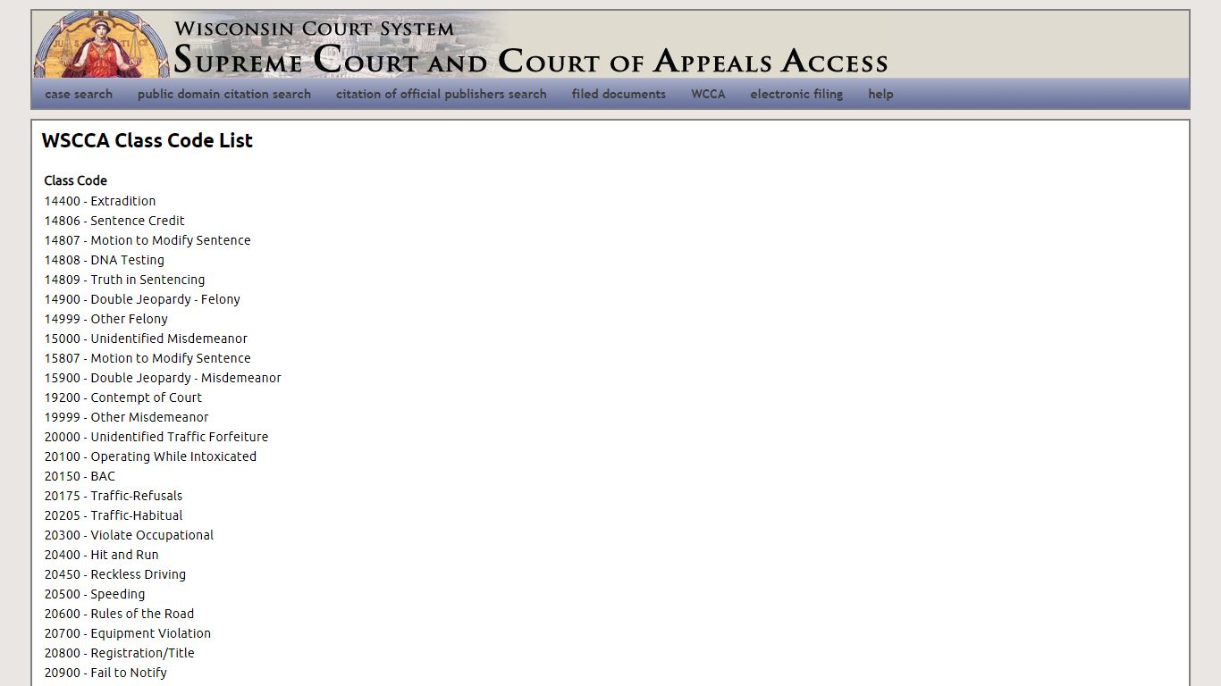 Wisconsin Supreme Court and Court of Appeals Case Access